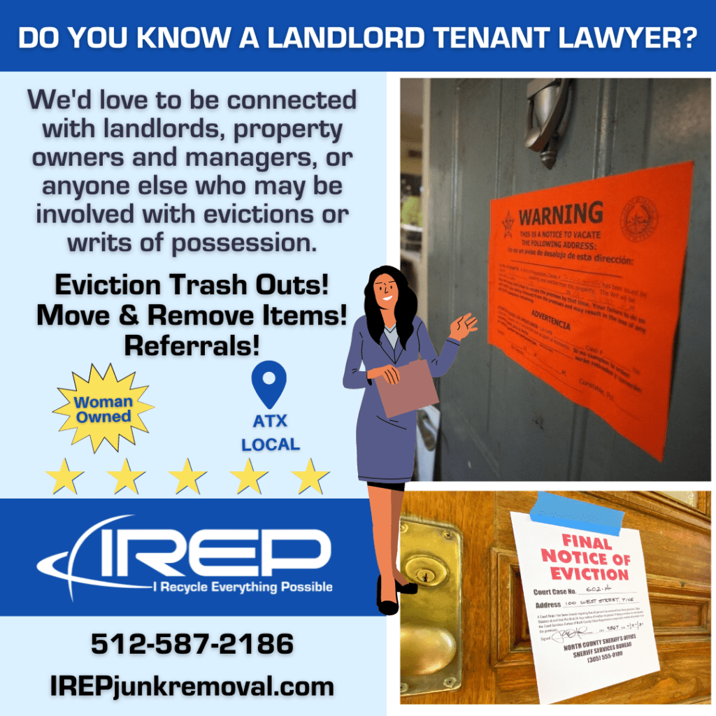 Landlord Tenant Lawyer eviction writ of possession Austin, TX Travis County Texas
